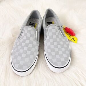 Vans Checkboard Suede Deluxe Comfort Ortholite Women 7 Gray